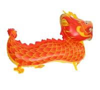 BESPORTBLE Ballon Dragon Chinois en Aluminium Rouge 1 Pièce - Ballons pour Fête du Printemps et Nouvel An 2024, Décoration de Fête Thème Année du Dragon, Accessoire Léger et Résistant