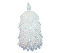 BESPORTBLE Ballon Pied pour Arbre De Noël Décoration Gonflable De Fête pour Intérieur Et Extérieur Design Sapin Argenté