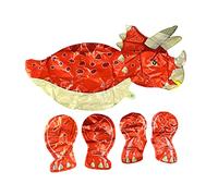 BESPORTBLE Ballon Tricératops 3d Rouge Pour Garçon Et Filles Taille Unique Ballon D'anniversaire Dinosaures Décoration Fête Thématique Party Accessoire