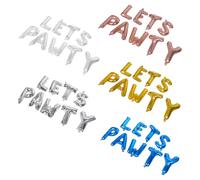 BESPORTBLE Ballons d'Anniversaire pour Animaux 45 Pièces 5 Kits Lets Pawty Lettres Dorées Fines Argentées Épaisses Rose Gold Bleu et Argenté Fin Décoration Fête Chiots Chiens et Chats