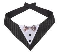 BESPORTBLE Bandana Triangulaire pour Chien Taille L Gris Écharpe Absorbante et Lavable en Machine Foulard Élégant pour Animaux de Compagnie Accessoire pour Promenades et Fêtes