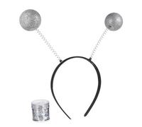 BESPORTBLE Bande de cheveux en coiffe extraterrestre casque de noël antenne bandeaux d'halloween pour femmes mignon bandeau cosplay accessoires de cheveux Plastique