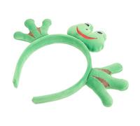 BESPORTBLE Bande De Cheveux Peluche Spa Bandes Duveteux Grenouille Figurine Nouveauté Coiffe De Fête Cerceau De Cheveux De Fête Drôle Mignon Dessin Animé Mascotte Bandeau En Tissu