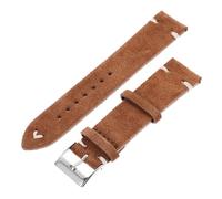 BESPORTBLE bande de montre regarder des sangles Regardez les sangles pour les hommes montres pour femmes or bretelles montre bracelet bracelets de montre en cuir suède Brown