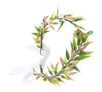 BESPORTBLE Bandeau à Feuilles Artificielles Vert Vintage Rétro En Plastique Pour Femmes, Accessoire Coiffure Baroque, Mariage, Bal, Festival