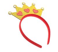 BESPORTBLE Bandeau D'amour Couronne Faire La Fête Couronne De Coeur Bandeaux Saint Valentin Cerceau De Cheveux De Mariage Couvre-chef Coeur Anniversaire Bande De Cheveux Casque Cœur Plastique