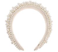 BESPORTBLE Bandeau Femme Perles Baroque, Décoratif, Léger, Confortable | Coiffe Élégante Blanche, Usage Maquillage et Décor Quotidien, Structure Douce, Style Chic et Délicat