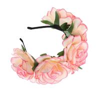 BESPORTBLE Bandeau Floral Rose Artificielle Couronne de Fleurs pour Mariage Fête ou Décoration Accessoire Légèreté et Confort pour Sublimer Look