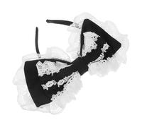 BESPORTBLE Bandeau Kawaii Lolita à Nœud Accessoire Dentelle Pour Coiffure Cosplay Bal Masqué Mariage Ou Tenue Lolita
