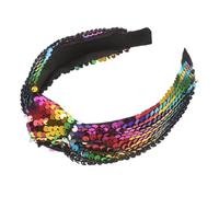 BESPORTBLE Bandeau Large à Nœud Sequins Accessoire de Mode Vintage pour Fêtes et Occasions Spéciales