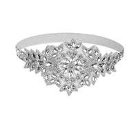 BESPORTBLE bandeau strass faire la fête front accessoires de cheveux pour femmes mariage bandeau inspiré bandeaux décoratifs bandeaux en strass pour femmes Acrylique blanche