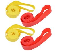 BESPORTBLE Bandes de Protection de Jante Anti-Crevaison en PVC pour Vélo 26 Pouces 4 Pièces Doublure Robuste pour Pneus Route et VTT Équipement Vélo Solide et Résistant aux Perforations