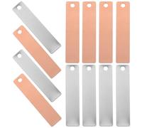 BESPORTBLE Bandes Électrodes Cuivre et Zinc 6 Paires pour Expériences Scientifiques Anode de Zinc Matériaux pour Piles à Fruits DIY Kit Éducatif pour Apprentissage en Classe et
