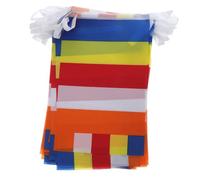 BESPORTBLE Bannière Bouddhiste Suspendue 1 Pièce en Polyester 5 Couleurs Traditionnelles pour Décoration Intérieure et Extérieure Drapeaux de Prière Adaptés pour Temples et Fêtes