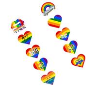BESPORTBLE Bannière Imprimée Cœur en Pvc, Drapeau Arc-en-ciel, sans Décoloration, Facile à Ranger, pour Lesbiennes et Gays, Décorations de Fête Pride Month, à Suspendre aux Murs et Fenêtres