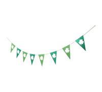 BESPORTBLE Bannière Suspendue 3 Mètres Motif Trèfle à Quatre Feuilles Verte, Décoration de Fête Saint-patrick, Guirlande Festive pour Salon, Fenêtres et Événements