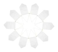 BESPORTBLE Bannière Vierge en Tissu pour Sublimation 50x30 Cm 10 Pièces, Fanion Mural en Bois Naturel Coutures Doubles, Support D’affichage Polyvalent pour Badges, Déco Murale Chambre Garçon