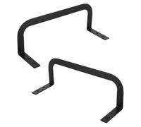 BESPORTBLE Barres de Maintien Antidérapantes pour Matelas en Fer Noir 80X90X265 MM Lot de 2 Supports de Literie Robustes pour Sommier Butées Coulissantes Empêchant Le Glissement au Pied du