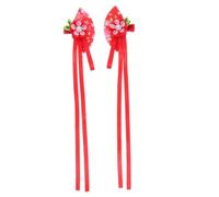 BESPORTBLE Barrette à Cheveux Fleur Éventail Pompon 2 Pièces Accessoires Cheveux Orientaux pour Kimono Costume Traditionnel Danse Cosplay Photo Traditionnelle pour Fille