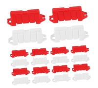 BESPORTBLE Barrières Routières Miniatures Et Panneaux De Signalisation pour Circuit De Course, Accessoires De Voiture Télécommandée, Plastique Robuste, 60 Pièces, Jouets pour Décor De Piste De Drift