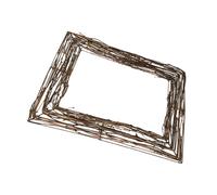 BESPORTBLE Base de Couronne en Brindilles de Rotin Naturel Tressée la Main, Diamètre Moyen, Socle de Décor Floral Rustique pour Décoration Murale, Porte ou Fenêtre, pour Bricolage DIY