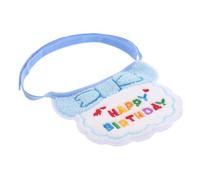 BESPORTBLE Bavoir d'anniversaire pour Animaux de Compagnie Costume de Sieste Colliers d'identification de Chiot Accessoire Animal Bavoir Chat Bavoir Chiot Lavable Bavoir Chien Lavable Coton