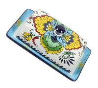 BESPORTBLE Beurrier en Céramique Vert Bohème avec Couvercle, Boîte à Beurre Multifonction pour Fromage et Apéritifs, Plat à Beurre Solide pour Usage Domestique et Restauration, 1 Pièce