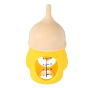 BESPORTBLE Biberon pour Chaton et Chiot -Né 20 ML en Silicone Réutilisable Jaune Bouteille Alimentation Animale Légère et Portable Tétine pour Nourrissage à la Maison Animalerie