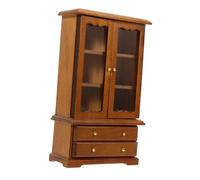 BESPORTBLE bibliothèque de Maison de poupée Petite Maison Décor Chambre Armoire bibliothèque Miniature en Bois Brun