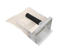 BESPORTBLE Blueberry Picker Rake with Ergonomic Handle Metal Fruit Harvesting Scoop for Small Fruits Gardening Tool Efficient Outdoor Berry Picking