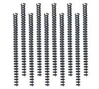 BESPORTBLE Bobines de Reliure Accessoires de Reliure Simples et Élégants 10pcs en Plastique Noir, Coupables et Bien Polies Couleur Aléatoire pour Cahiers à Spirale A4 B5