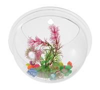 BESPORTBLE Bocal à Poisson Rouge Mural Bar Terrarium Décor De Plantes Filet D'aquarium Décoration Intérieure Pots pour Pompe Étang Plantes Décoratives pour Aquarium Siphon Air Vase Acrylique