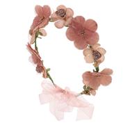 BESPORTBLE Boho Flower Crown Band Band Couronne De Cheveux Floraux Avec Ruban Hawaiian Flower Crown Floral Headdress Hair Bandon Pour Bridesmaid Bride
