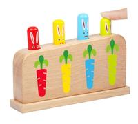 BESPORTBLE Bois à Ressorts Colorés pour Garçon Fille Jeu Éducatif Pop Up Stimulant la Coordination Œil Main Reconnaissance des Couleurs Adapté Aux Garçons et Filles Dès Ans