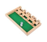 BESPORTBLE Bois Shut The Box Jeu de Société Mathématique pour Famille et Adultes pour Pub Fêtes Renforce Interaction Familiale Pensée Stratégique