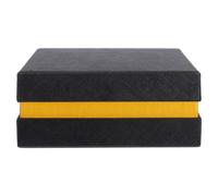 BESPORTBLE Boîte à Bijoux Noire en Papier avec Couvercle, Triple Couche | Protection Intérieure, Design Ajustable, Format Compact, pour Mariages, Fêtes et Petits Présents