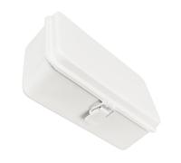 BESPORTBLE Boîte à Bijoux Vintage Métallique Blanche avec Serrure Coffret de Rangement Rétro pour Bracelets et Accessoires Organisateur Compact pour Femmes et Style Rétro Décoratif