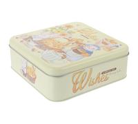 BESPORTBLE Boîte à Biscuits Carrée en Fer-Blanc 17 CM Boîte à Bonbons Décorative Festive pour Goûter et Emballage Présent Capacité Spacieuse Finition Soignée Usage Bureau et Maison