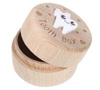 BESPORTBLE Boîte à Dents Coffret Bois Boîte Souvenir pour Conserver Dents Lait et Souvenirs Enfance