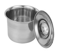 BESPORTBLE Boîte à Glace Inox avec Couvercle Étanche Récipient Réutilisable pour Congélateur et Réfrigérateur Stockage Dessert pour Maison et Professionnel