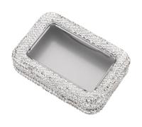 BESPORTBLE Boîte à Médiators pour Guitare avec Fenêtre Transparente Ornée de Strass et Étui de Rangement Portable pour Accessoires de Musique