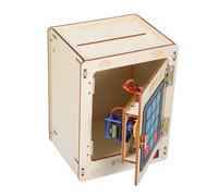 BESPORTBLE Boîte à Monnaie Bois DIY avec Coffret de Sauvegarde Éducatif pour Garçon Fille Scientifique Interactif pour Apprentissage Précoce et Créativité Manuelle