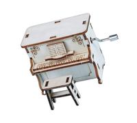 BESPORTBLE Boîte à Musique en Bois pour Garçon Et Filles Modèle DIY Piano Rotatif Jouet Éducatif Développement Créativité Décoration Chambre
