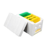 BESPORTBLE Boîte à Pollinisation Plastique pour Ruche à Abeilles Cadres Multiples Accessoire Apiculture Stable et Compact pour et Nourrissage des