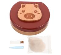 BESPORTBLE Boîte à pour Dents de Lait avec Motif Cochon Zodiacal Boîte de Rangement Fermée pour Cheveux Fœtaux et Dents de Garçon Fille Organisateur Durable pour Souvenirs Denfance