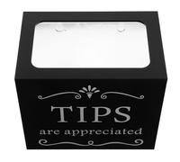 BESPORTBLE Boîte à Pourboires en Acrylique Transparent Contenant à Argenté pour Restaurant et Bar Urne pour Tombola 1 Pièce Boîte de Don Sécurisée Adaptée aux Serveurs et Musiciens