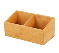 BESPORTBLE Boîte à Sachets de Thé en Bois à Double Compartiment Rangement Créatif pour Étui à Café et Sucre Boîte D’Organisation pour Hôtel et Bureau Étui Pratique pour Sachets de Thé et