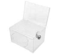 BESPORTBLE Boîte à Suggestions en Acrylique Transparent avec Serrure Urne à Bulletins de Vote Sécurisée Boîte à Dons Polyvalente pour Réunions et Événements Design Robuste et Facile à