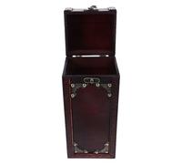 BESPORTBLE Boîte à Vin Bois Vintage Robuste et Décorative Coffret de Rangement Protecteur pour Bouteille pour Mariage Fête et Cadeau Élégant