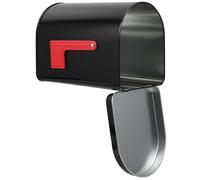 BESPORTBLE Boîte Aux Lettres Interactive en Tôle pour Enfants - Accessoire de Maisonnette D'extérieur avec Drapeau à Hisser, Décoration à Faire Soi-même pour La Saint-Valentin Et Noël